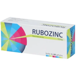 Rubozinc 15mg gélule x60