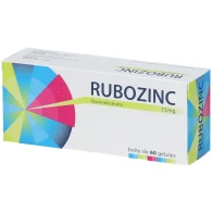 Rubozinc 15mg gélule x60