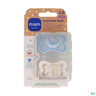 Sucet mam supreme nuit sil 2-6m x2 | Aesiel