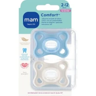 Sucette mam comfort silicone 2-12m x2