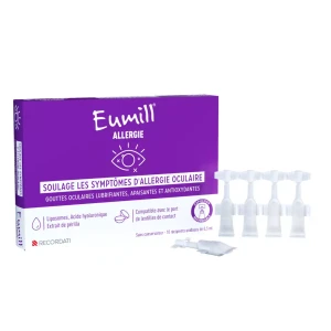 Eumill gouttes oculaires allergie unidose 0,5ml x10