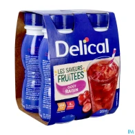 Delical bois fruit raisin 200ml x4 | Aesiel
