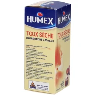Humex toux seche oxomemazine 0mg33/ml sirop 150ml | Aesiel