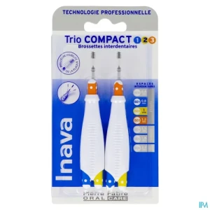 Inava trio compact brossette 1/2/3 manche 2 + tete 6 | Aesiel