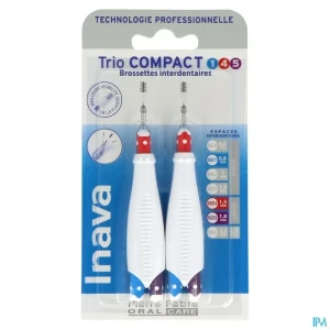 Inava trio compact brossette 1/4/5 manche 2 + tete 6 | Aesiel