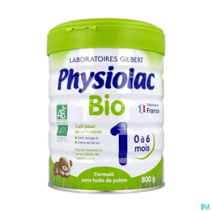 Physiolac lait bio1 pdr 800g | Aesiel
