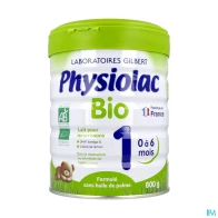 Physiolac lait bio1 pdr 800g | Aesiel