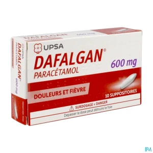Dafalgan adulte 600mg suppositoire 10