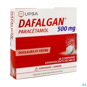 Dafalgan 500mg comprime effervescent secable 16 | Aesiel
