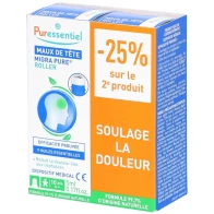 Puressentiel roller maux de tete migra pure aux 9he 5ml x2 -25% sur le 2eme | Aesiel