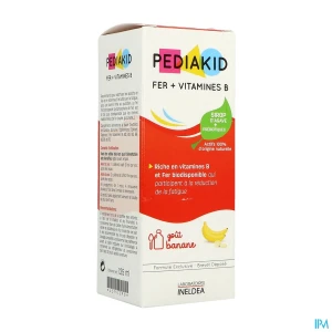 Pediakid fer+vit b banane sp 125ml | Aesiel