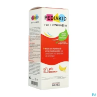Pediakid fer+vit b banane sp 125ml | Aesiel