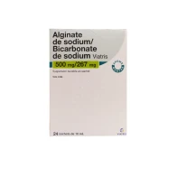 Alginate de sodium / bicarbonate de sodium viatris 10ml x24 sachets