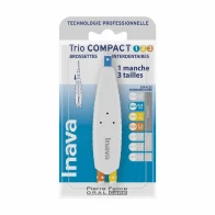 Inava trio compact brossette 1/2/3 manche + tête x3