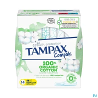 Tampon tampax compak cott regul 14