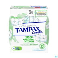 Tampon tampax compak cot super 14
