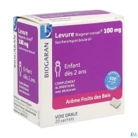 Levure bgr 100mg pdr sach 20
