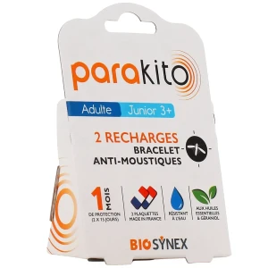 Parakito bracelet antimoustique pack 2 recharges |