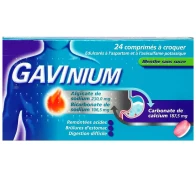 Gavinium menthe comprimé à croquer sans sucre x24