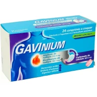 Gavinium menthe comprimé à croquer sans sucre x24