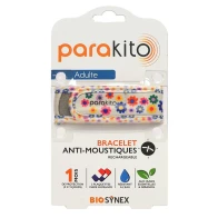 Parakito bracelet antimoustique rechargeable adulte fun fleurs