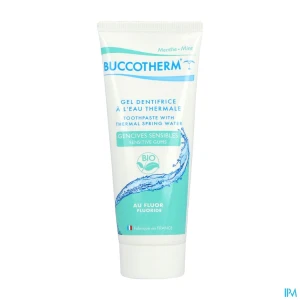 Buccotherm gencives sensibles dentifrice fluor bio 75ml