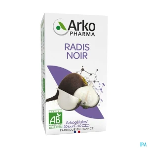 Arkogélules radis noir bio caps 40