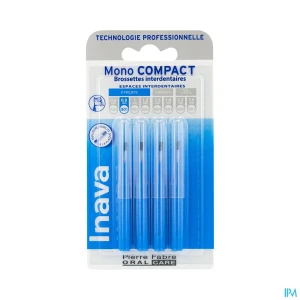 Inava mono compact brossette bleu x4