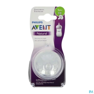 Avent tetine natural 2.0 debit lent 1mois+ x2