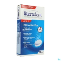 Steradent triple action comprimé effervescent 90