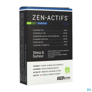 Synactifs zen actifs bio gélule x30