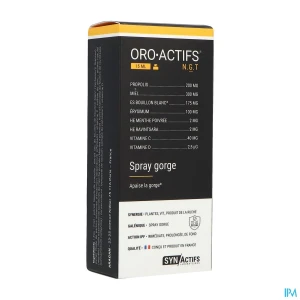 Synactifs oro actifs spray gorge 15ml