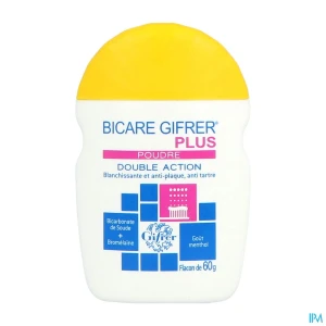 Bicare Gifrer plus poudre dentifrice mentholée 60g
