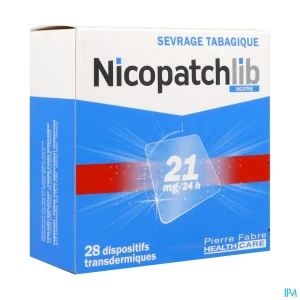 Nicopatchlib 21mg/24h dispositif transdermique 28