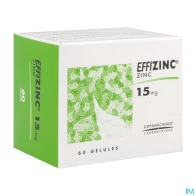 Effizinc 15 mg Gélule x60