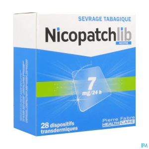 Nicopatchlib 7mg/24h dispositif transdermique 28