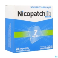 Nicopatchlib 7mg/24h dispositif transdermique 28