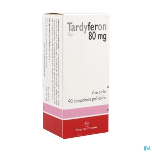 Tardyferon 80mg comprimé pellicule sous plaquette 90