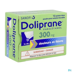 Doliprane 300 mg Poudre pour solution buvable sachet