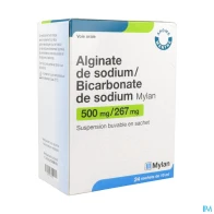 Alginate de sodium bicarbonate de sodium viatris suspension buvable 10ml sachet 24 | Aesiel