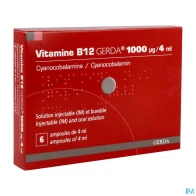 Vitamine b12 gerda 1000mcg/4ml solution injectable buv 4ml 6