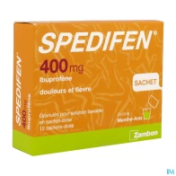 Spedifen 400mg granulés pour solution buvable 3g sachet 12