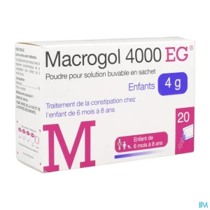 Macrogol 4000 EG enfants sans arôme 4g
