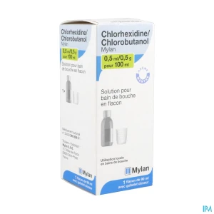 Chlorhexidine/chlorobutanol viatris 0,5ml/0,5g pour bain de