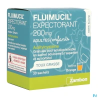 Fluimucil expect 200mg s/s sach 30