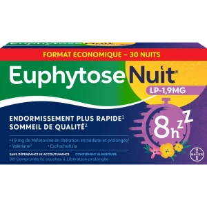 Euphytose Nuit LP 1,9mg comprimé à libération prolongée x30