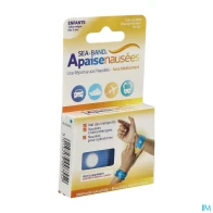 Sea-band bracelet anti-nausée enfant bleu x2