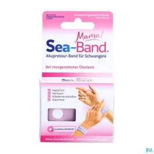 Sea-band bracelet anti-nausée maman rose grosse x2
