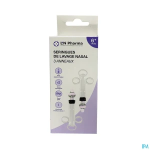 L2n Bébé seringue lavage nasal 3 anneaux x2