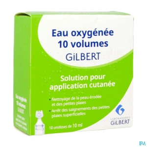 Eau oxygénée gilbert 10 volumes 10ml x10